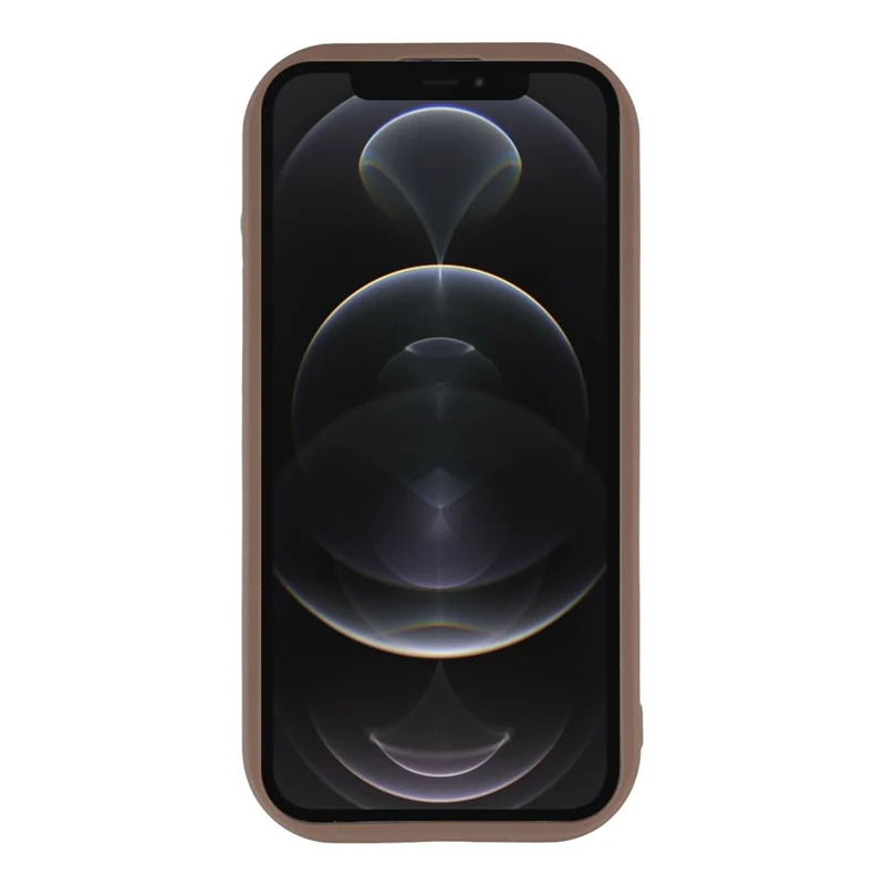 For iPhone 12 Pro Max Case Leopard Print TPU Shockproof Phone Cover - Coffee