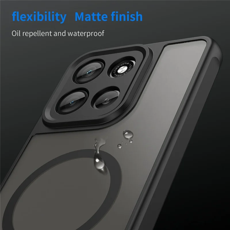 Per Motorola Moto G86 Power 5G Custodia Compatibile con MagSafe Antiurto PC + Custodia per Telefono TPU - Nero