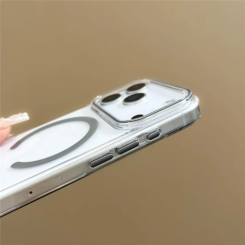 For iPhone 17 Pro Case Compatible with MagSafe Hard PC Phone Back Cover with Wrist Strap - Sapphire