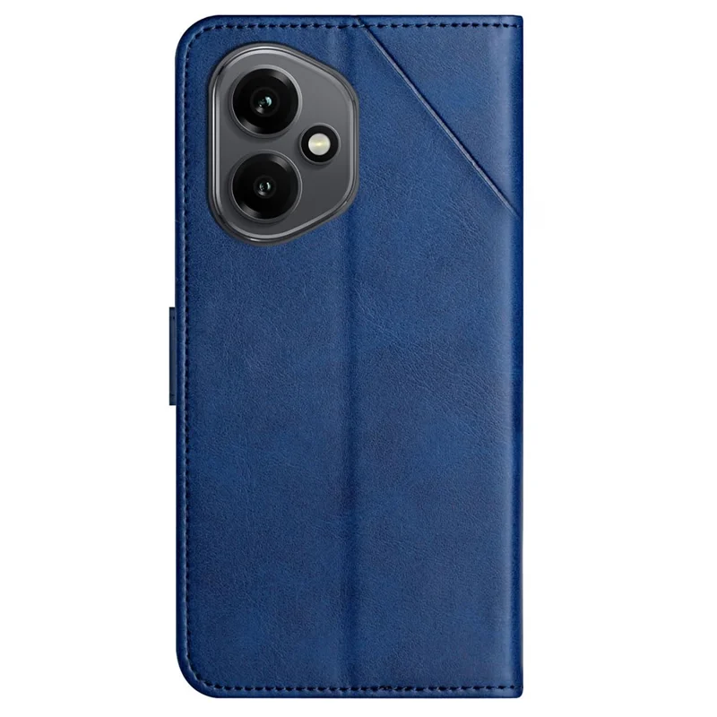 Til Honor 400 5G (Global) Taske med Linjemønster, Wallet, Læder, Telefonbeskyttelse med Håndledsrem - Blå