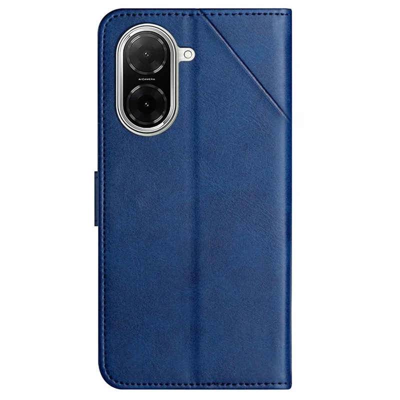Til Xiaomi Redmi A5 4G (171,7 mm) Taske med Linjemønster, Wallet, Læderet Telefonbeskyttelse med Håndledsrem - Blå