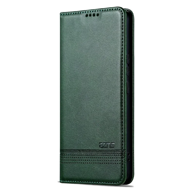 AZNS For Xiaomi Poco M8 5G / Redmi Note 15 5G (Global) Case Cowhide Texture PU Leather Wallet Phone Cover - Green