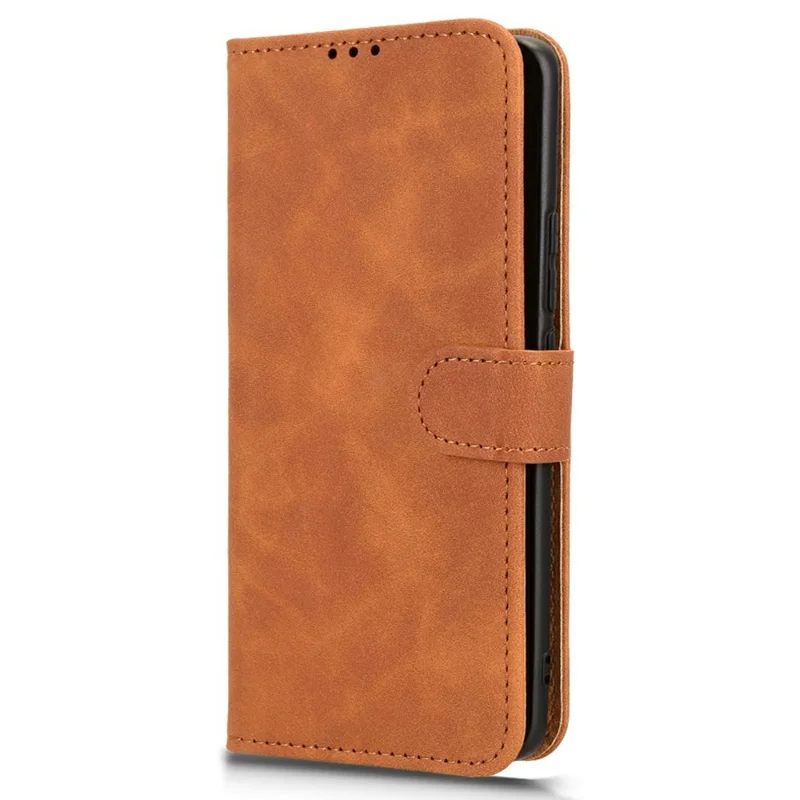 For Xiaomi Redmi Note 15 5G (Global) Leather Case Skin Feel Anti Drop Wallet Flip Phone Cover - Brown