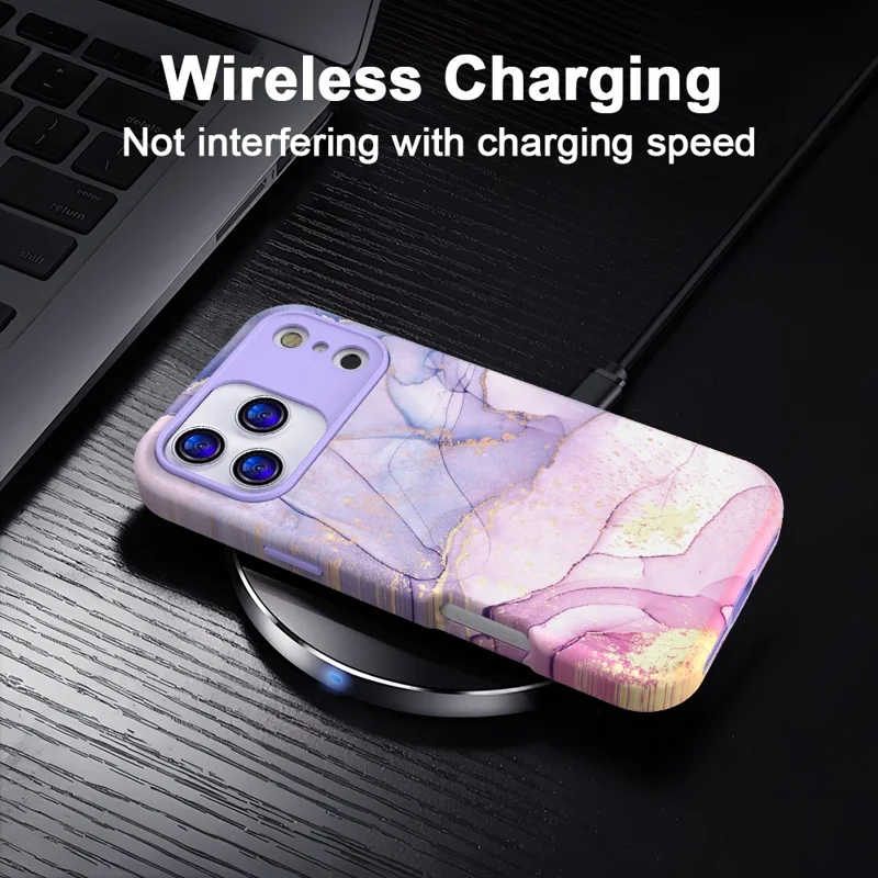 For iPhone 17 Pro Case Water Transfer Printing PC + TPU-telefoonhoes - P-GWL10027