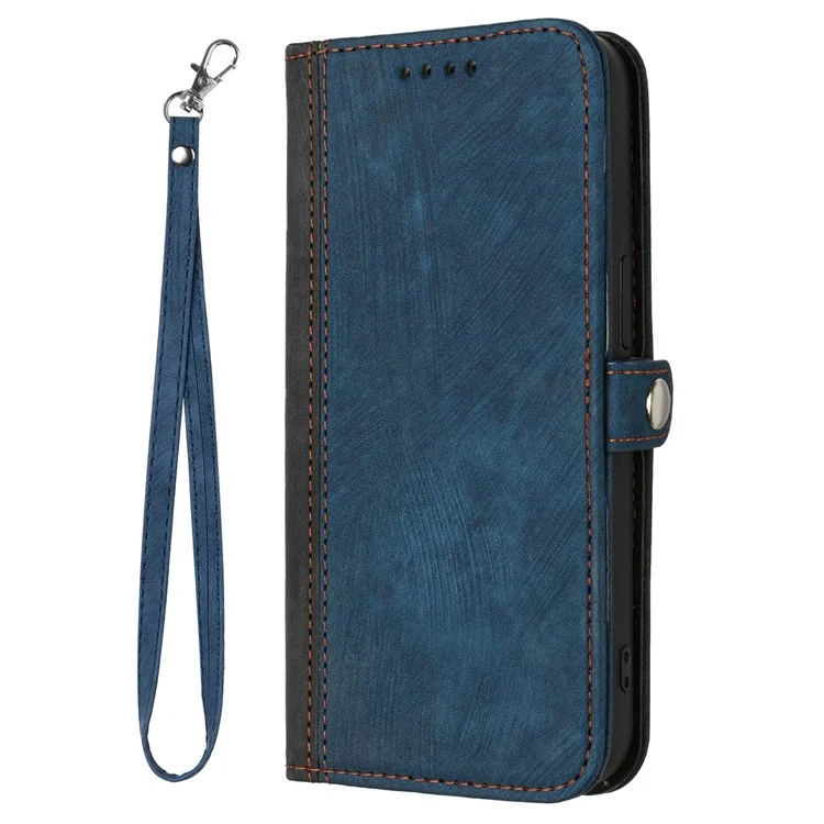 YX0020 Para Xiaomi Redmi Note 11 4G (Qualcomm) / Nota 11S Case de Teléfono 4g, Función de Soporte de Cuero de PU de Baches Dual Schip Cover de Cubierta de Cierre Magnético Con Correa - Zafiro