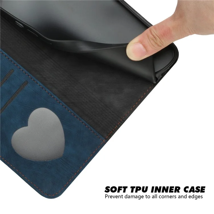 YX0020 Para Samsung Galaxy A03s (166.5 x 75.98 x 9.14 Mm) Case de Teléfono de Soporte, Cubierta de Tapa de Cuero PU Completamente Envuelta en Doble Capa Con Correa - Zafiro