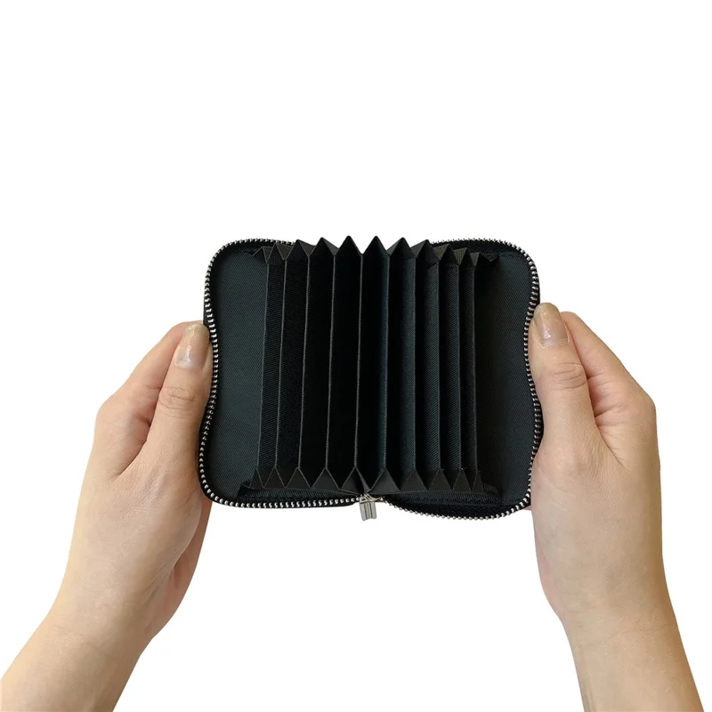 For iPhone 17 Case Detachable Zipper Card Bag PU TPU Kickstand Phone Case with Strap - Sapphire