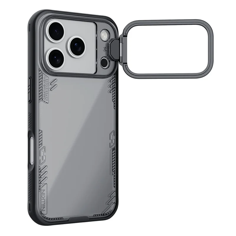 NILLKIN Iceblade CamProp For iPhone 17 Pro Case Clear Lens Lid Kickstand PC TPU Phone Cover
