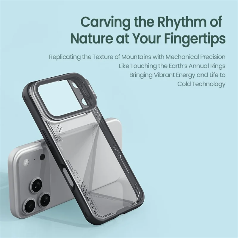 NILLKIN Iceblade CamProp For iPhone 17 Pro Case Clear Lens Lid Kickstand PC TPU Phone Cover