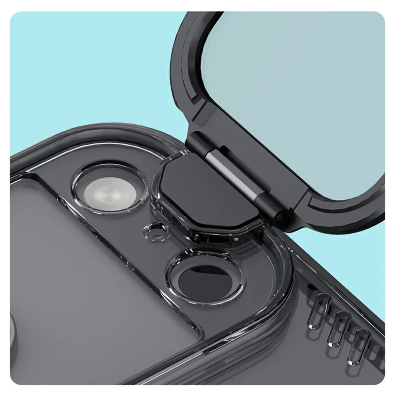NILLKIN Iceblade CamProp For iPhone 17 Pro Case Clear Lens Lid Kickstand PC TPU Phone Cover