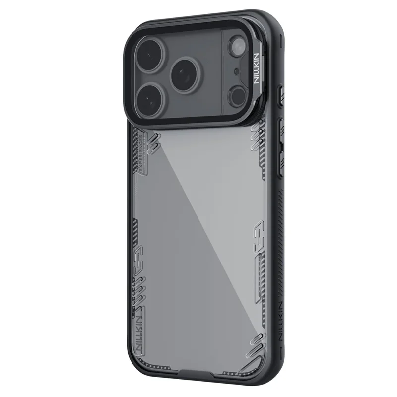 NILLKIN Iceblade CamProp For iPhone 17 Pro Case Clear Lens Lid Kickstand PC TPU Phone Cover