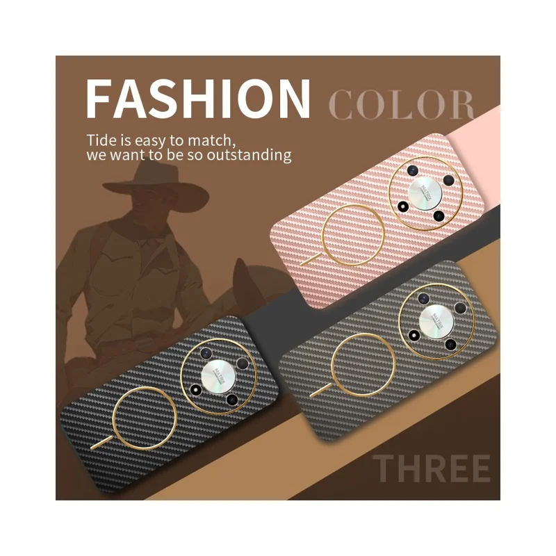 For Honor X9b 5G  /  Magic6 Lite 5G Phone Case Carbon Fiber Textured Electroplated TPU Back Cover - Pink