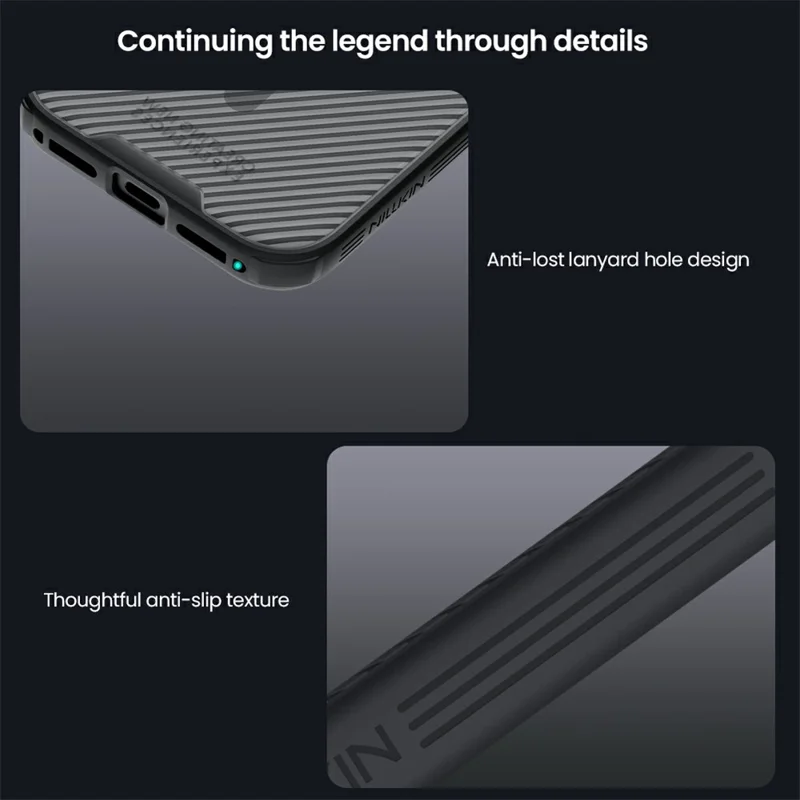Étui NILLKIN Camshield Pro Magnetic Series pour iPhone 17 Pro, Coque de Téléphone Transparente en TPU + PC, Noir, avec Curseur pour Caméra