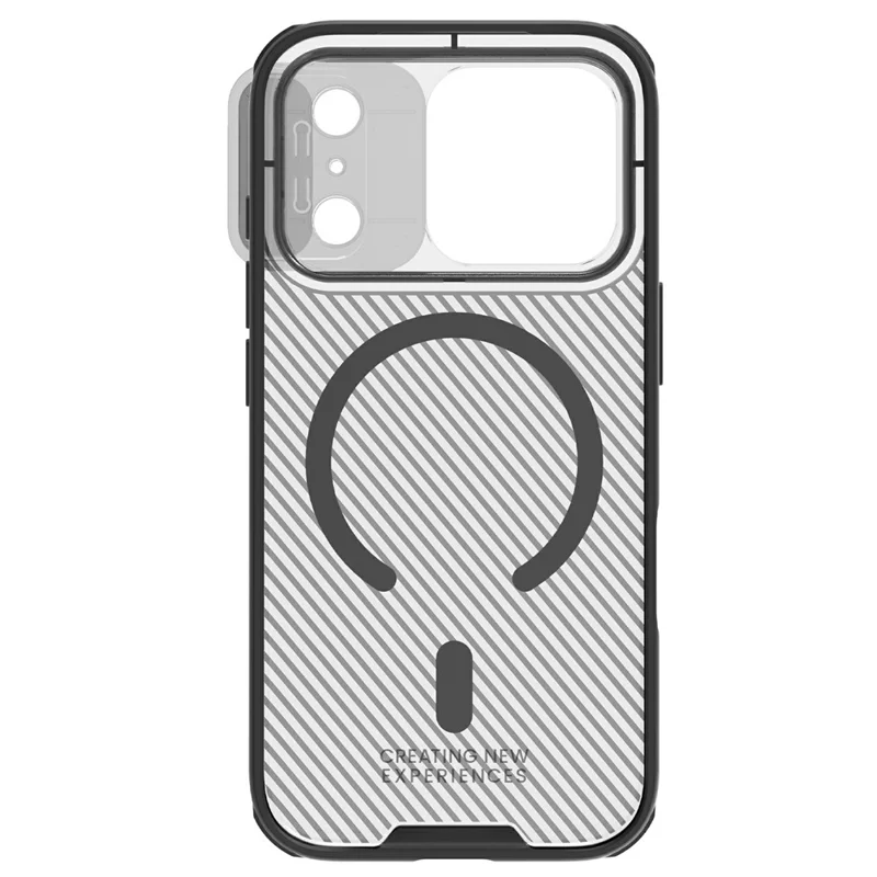 Étui NILLKIN Camshield Pro Magnetic Series pour iPhone 17 Pro, Coque de Téléphone Transparente en TPU + PC, Noir, avec Curseur pour Caméra