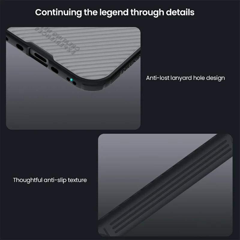 NILLKIN Camshield Pro Magnetic Series For iPhone Air Case TPU + PC Clear Black Phone Cover with Camera Slider