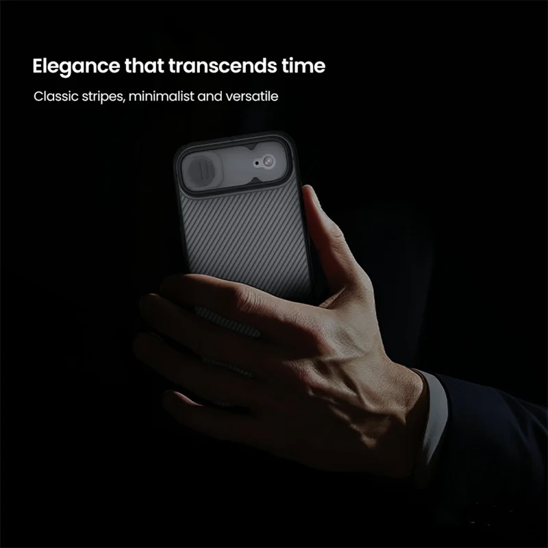 NILLKIN Camshield Pro Series For iPhone Air Case TPU + PC Clear Black Phone Cover with Camera Slider