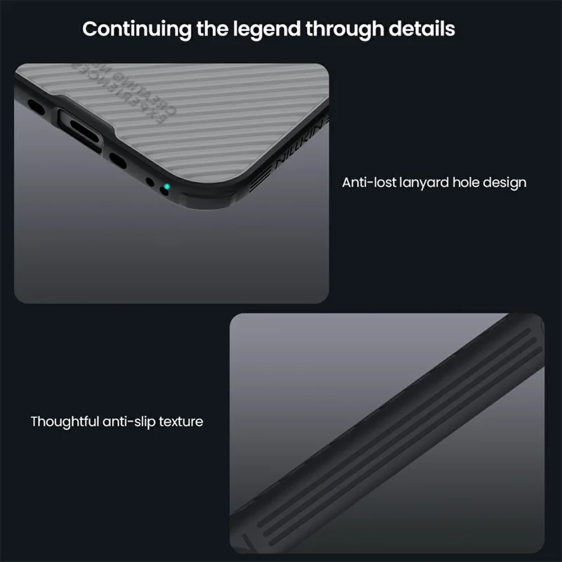 NILLKIN Camshield Pro Series For iPhone Air Case TPU + PC Clear Black Phone Cover with Camera Slider