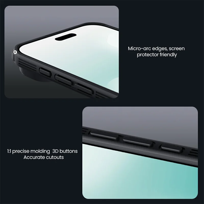 NILLKIN Camshield Pro Series For iPhone Air Case TPU + PC Clear Black Phone Cover with Camera Slider