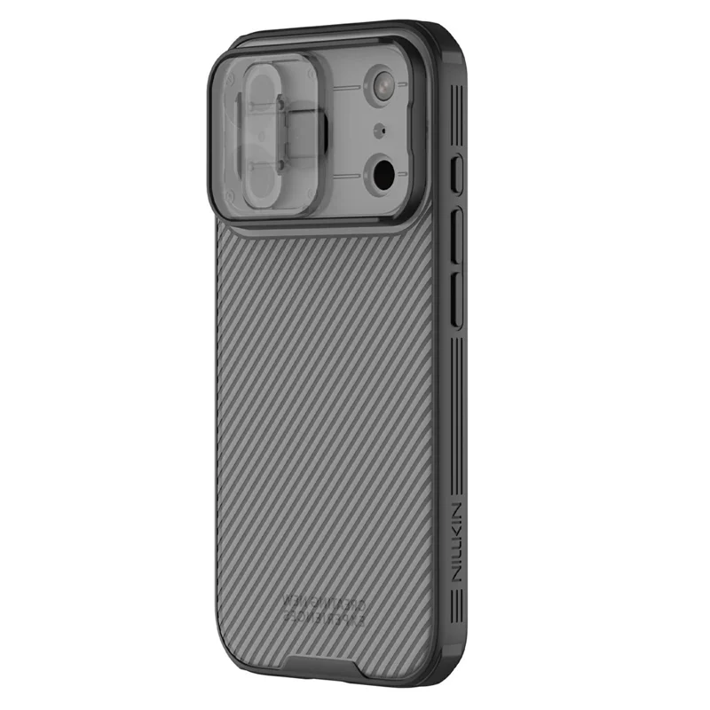 NILLKIN Camshield Pro Series For iPhone 17 Pro Case TPU + PC Clear Black Phone Cover with Camera Slider