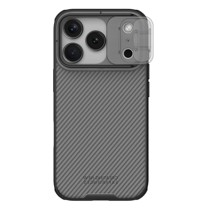 NILLKIN Camshield Pro Series For iPhone 17 Pro Case TPU + PC Clear Black Phone Cover with Camera Slider