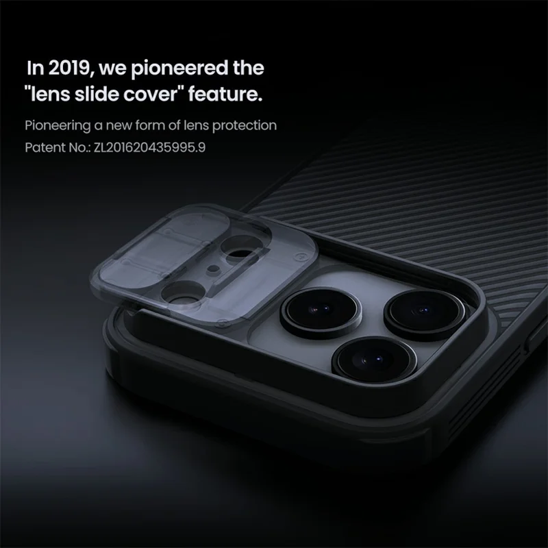 NILLKIN Camshield Pro Series For iPhone 17 Pro Case TPU + PC Clear Black Phone Cover with Camera Slider