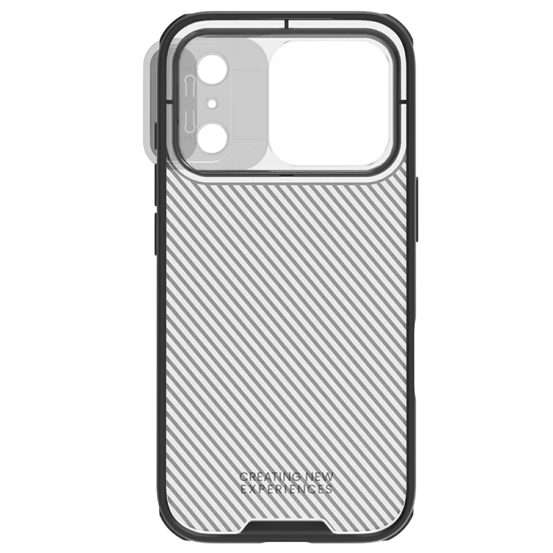 NILLKIN Camshield Pro-serie voor iPhone 17 Pro Max hoesje TPU + PC transparant zwart telefoonhoesje met camerashuifbedekking