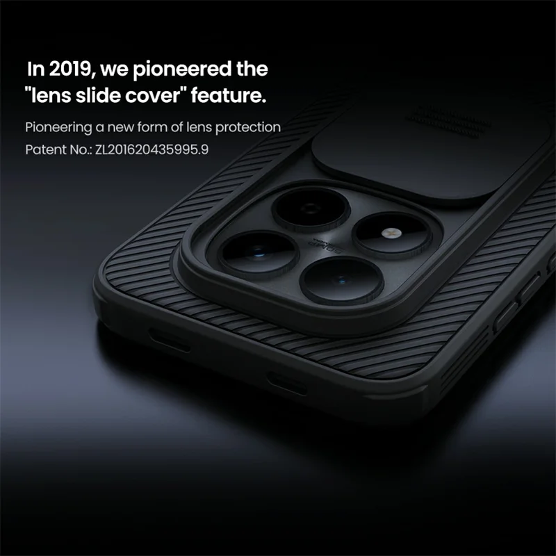 NILLKIN seria Camshield Pro dla obudowy Xiaomi Redmi Note 15 Pro 5G, pokrywa telefonu PC + TPU z przesuwaną osłoną aparatu
