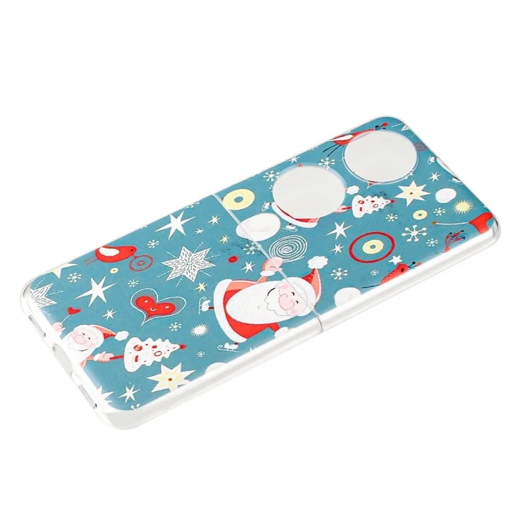 Für Huawei P50 -taschenmuster Druckphase Harthülle Hard PC Impact Resistant Defender Protective Deckung - Weihnachten / Liebe