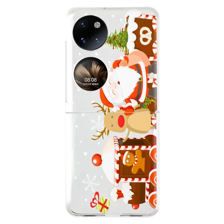 Per Huawei P50 Pocket Printing Case Del Telefono Coperchio Protettivo Per il Difensore Resistente All'impatto Per PC - Casa di Natale
