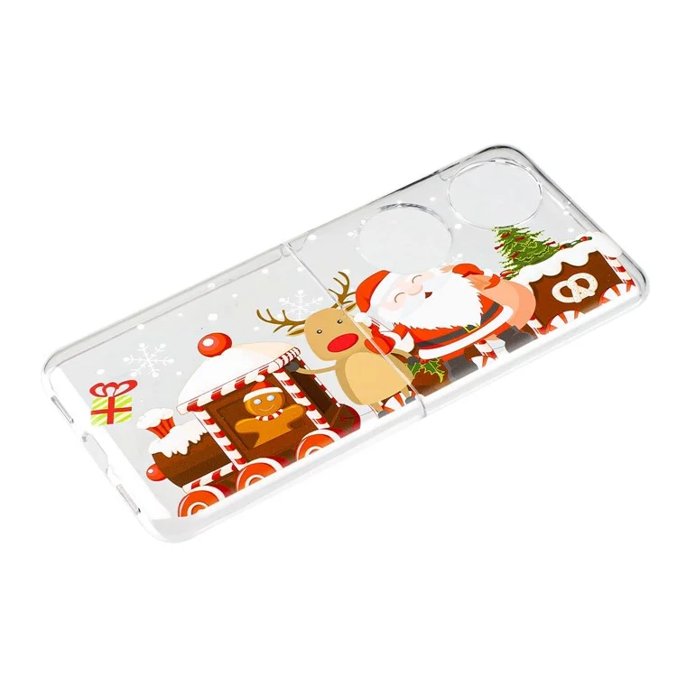 Per Huawei P50 Pocket Printing Case Del Telefono Coperchio Protettivo Per il Difensore Resistente All'impatto Per PC - Casa di Natale