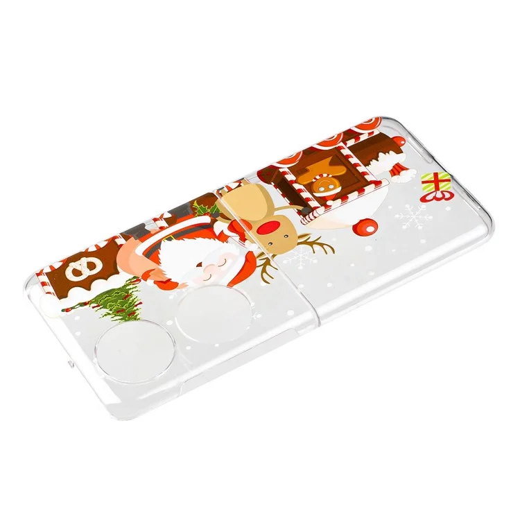 Per Huawei P50 Pocket Printing Case Del Telefono Coperchio Protettivo Per il Difensore Resistente All'impatto Per PC - Casa di Natale
