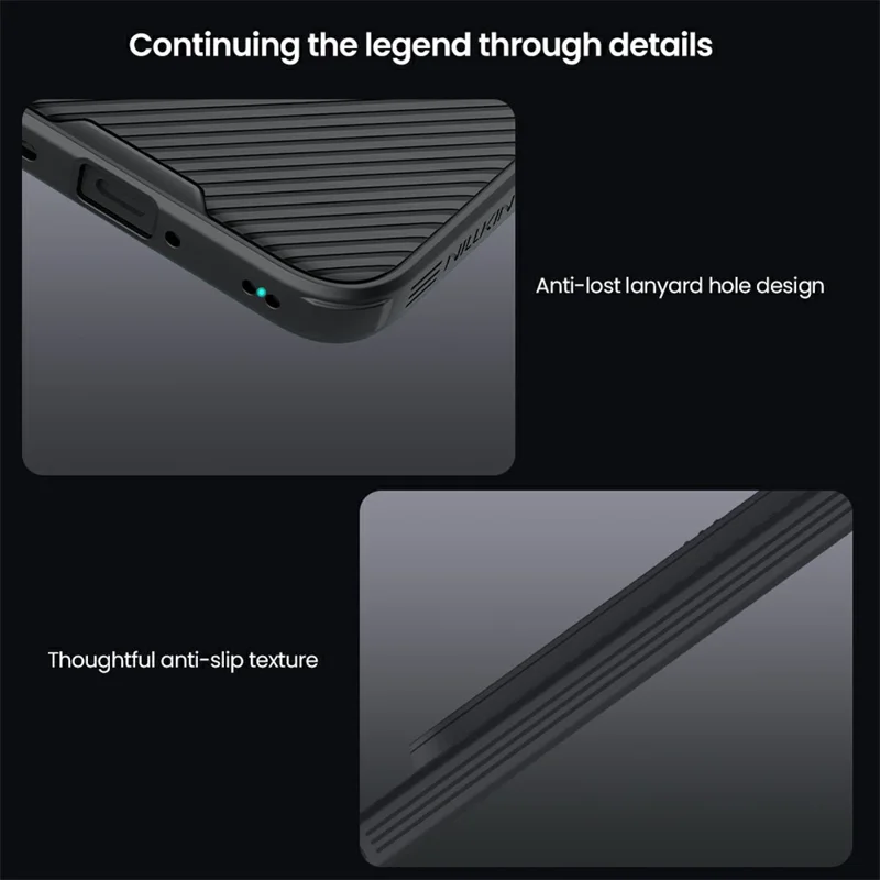 NILLKIN Camshield Pro-serie voor Xiaomi Redmi Note 15 Pro+ 5G hoesje PC + TPU Schuifbare camerabehuizing telefoonhoes