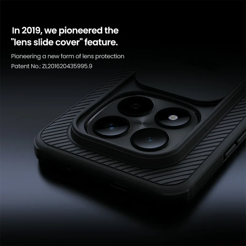 NILLKIN Camshield Pro-serie voor Xiaomi Redmi Note 15 Pro+ 5G hoesje PC + TPU Schuifbare camerabehuizing telefoonhoes