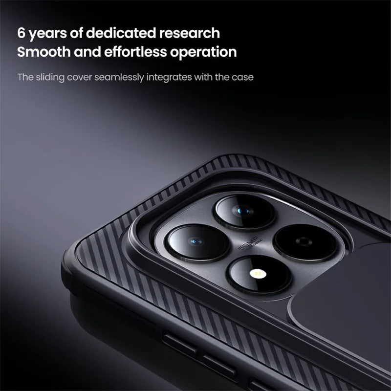 NILLKIN Camshield Pro-serie voor Xiaomi Redmi Note 15 Pro+ 5G hoesje PC + TPU Schuifbare camerabehuizing telefoonhoes