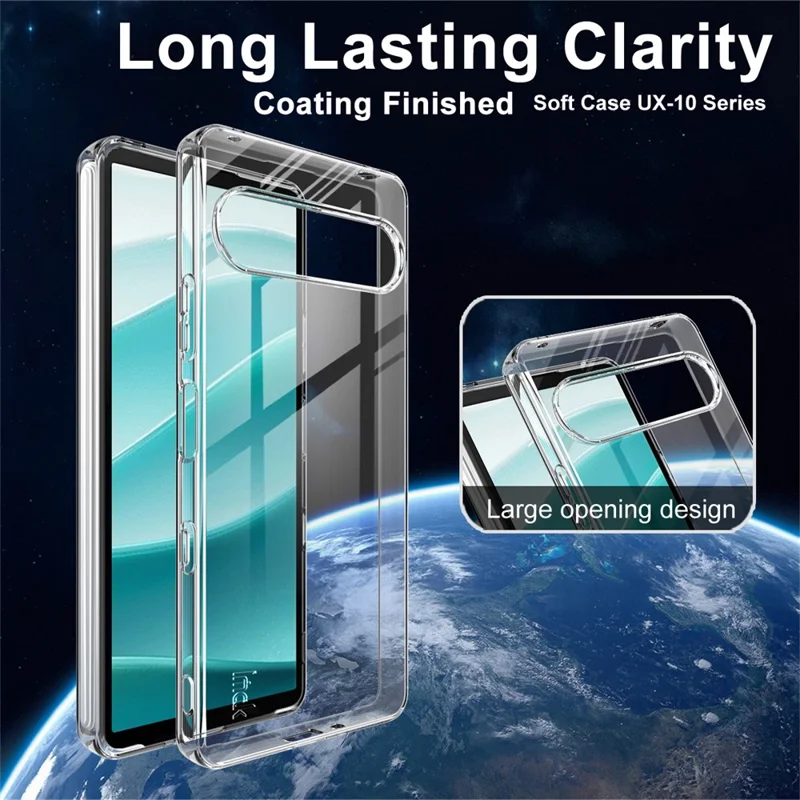 IMAK UX-10 Series For Sony Xperia 10 VII Clear Phone Case Soft TPU Mobile Back Cover