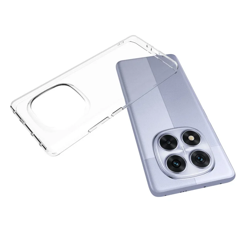 Hurtigkøb 100 stk til Xiaomi Redmi Note 14 Pro 5G / Poco X7 5G Skærmfrese Klart TPU-telefonhylster med rebhul