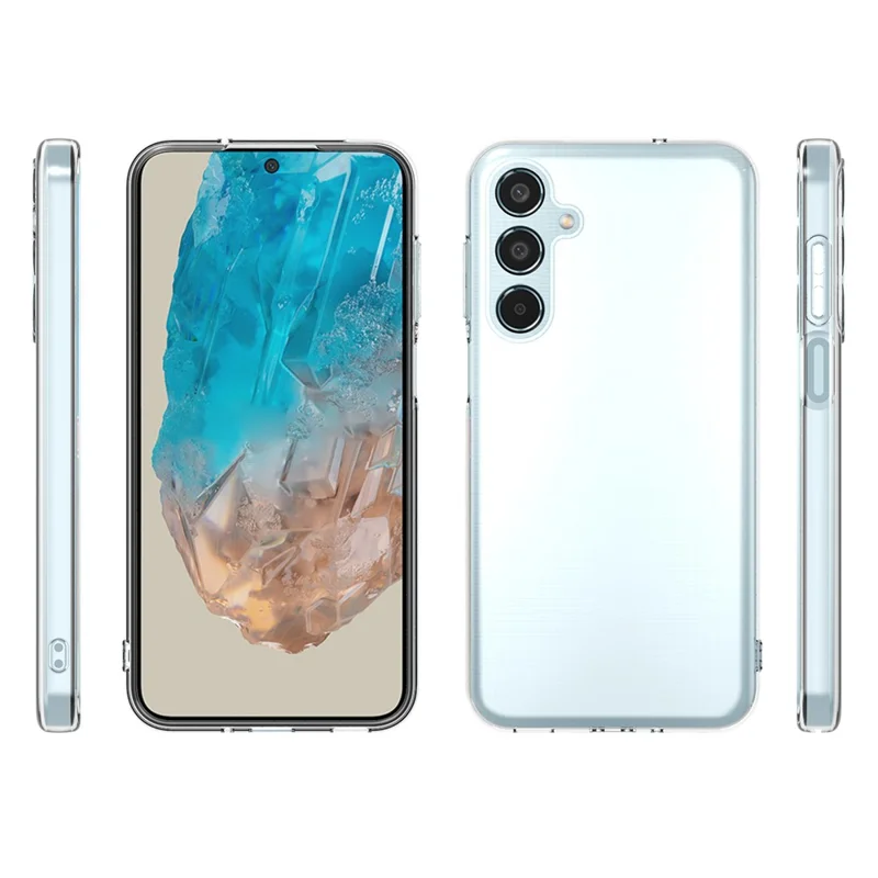 Bulk Purchasing 100PCS For Samsung Galaxy M35 5G Case Watermark Free Clear TPU Phone Cover with Lanyard Hole