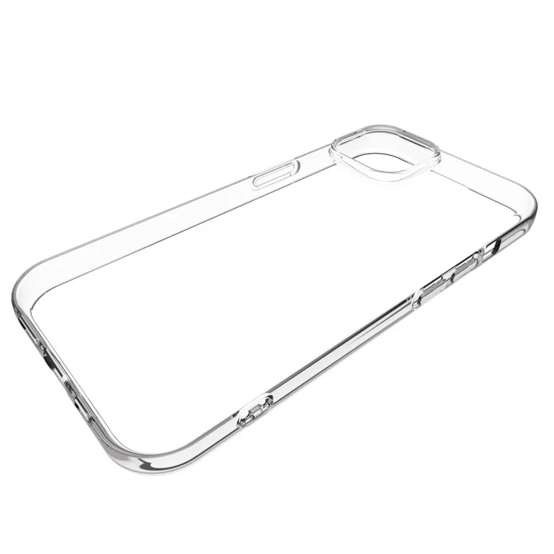 Bulk Purchasing 100PCS For iPhone 15 Case Watermark Free Clear TPU Phone Cover with Lanyard Hole