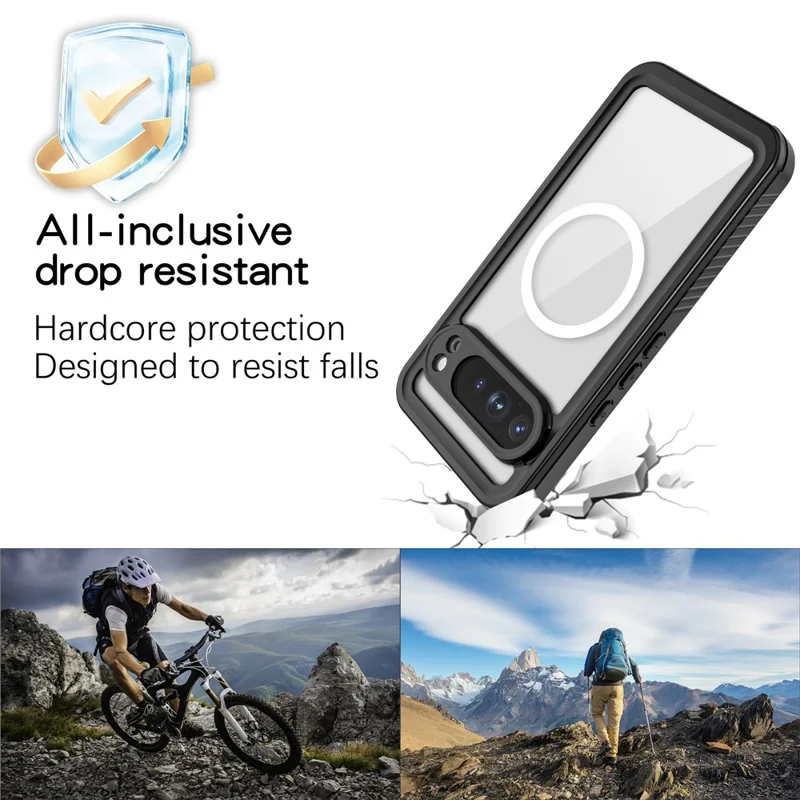 REDPEPPER FS Series For Google Pixel 10 Pro XL Waterproof Magnetic Case PC TPU PET Clear Phone Cover