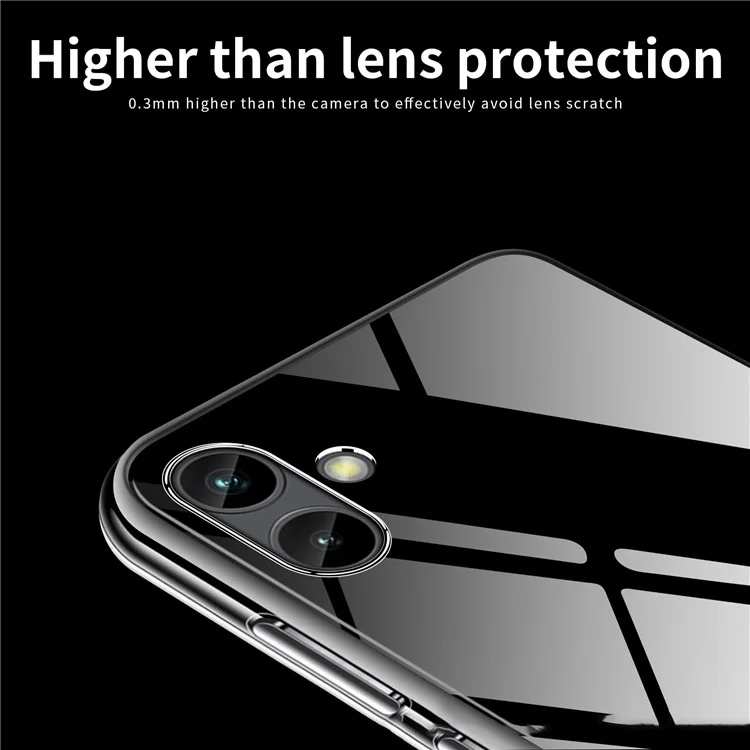 MOFI Para Samsung Galaxy A04 4G (164,4 x 76,3 x 9,1 Mm) Absorvendo a Tampa do Telefone Protetora, Clear Crystal TPU Shell Case