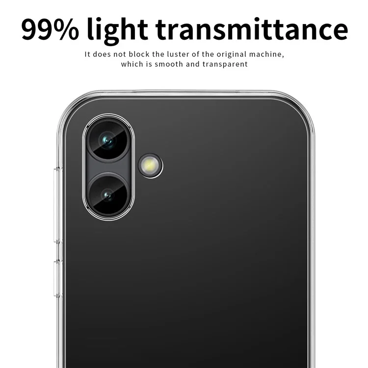 MOFI Para Samsung Galaxy A04 4G (164,4 x 76,3 x 9,1 Mm) Absorvendo a Tampa do Telefone Protetora, Clear Crystal TPU Shell Case