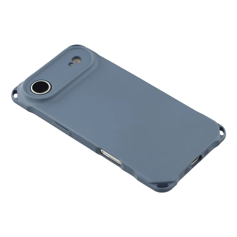 For iPhone Air Case Four Corner Anti Drop TPU Phone Cover with 150cm Hanging Rope - Blue