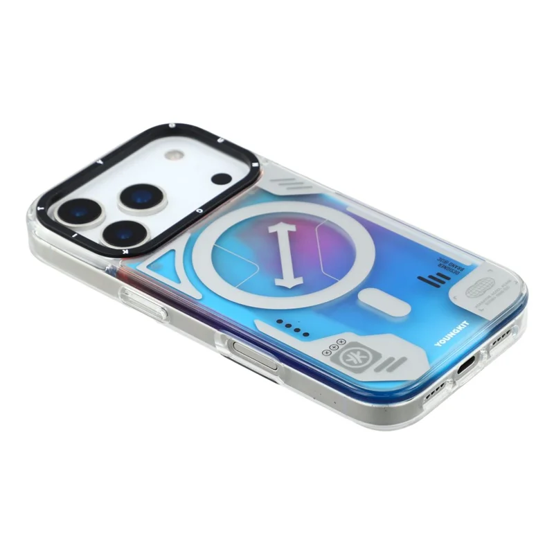 YOUNGKIT For iPhone 17 Pro Max Case Compatible with MagSafe Anti Drop TPU PC Phone Back Cover - Blue