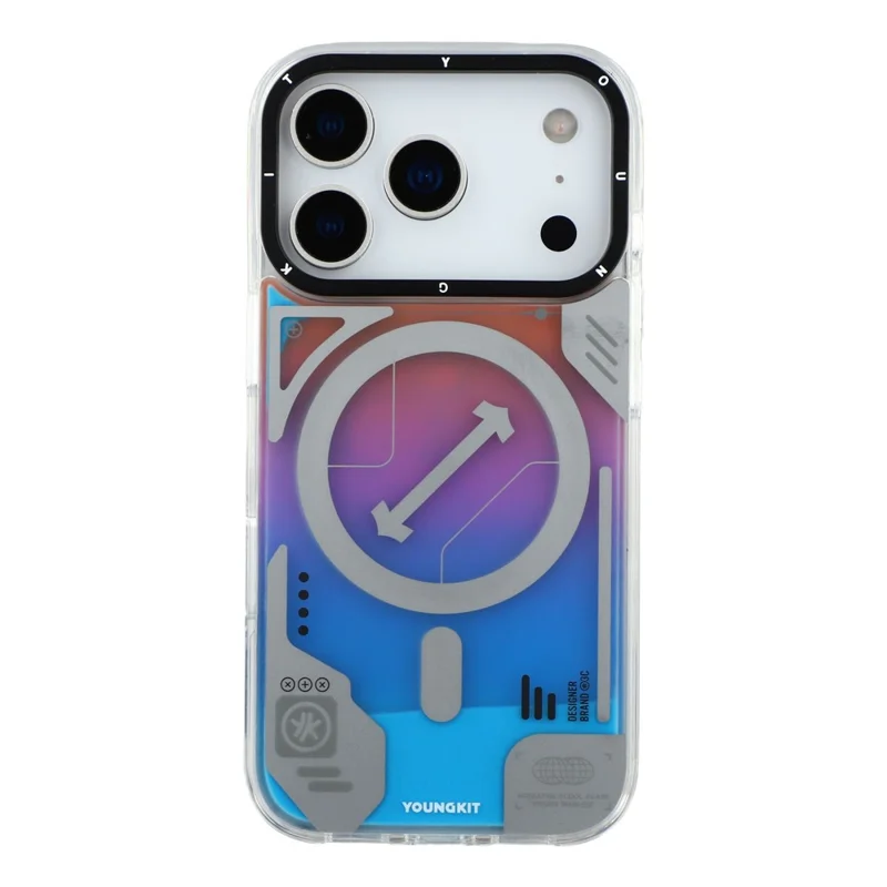 YOUNGKIT For iPhone 17 Pro Case Compatible with MagSafe Anti Drop TPU PC Phone Back Cover - Blue