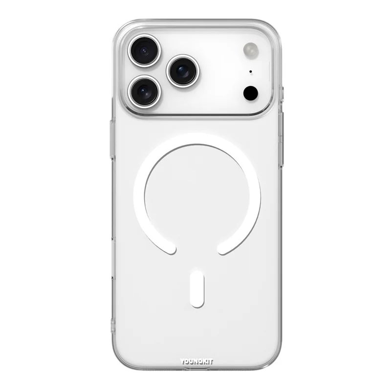 YOUNGKIT Étui pour iPhone 17 Pro Compatible avec MagSafe Coque Arrière en PC Dur Transparent HD