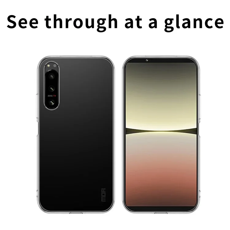 MOFI For Sony Xperia 5 IV 5G Soft TPU High Transparency Phone Case Shockproof Protective Cover