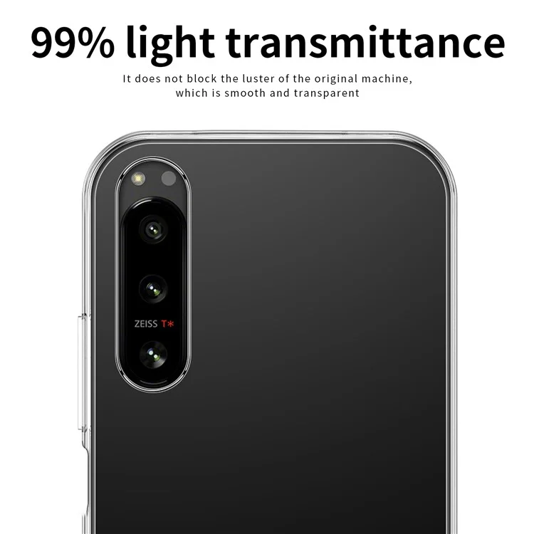 MOFI For Sony Xperia 5 IV 5G Soft TPU High Transparency Phone Case Shockproof Protective Cover