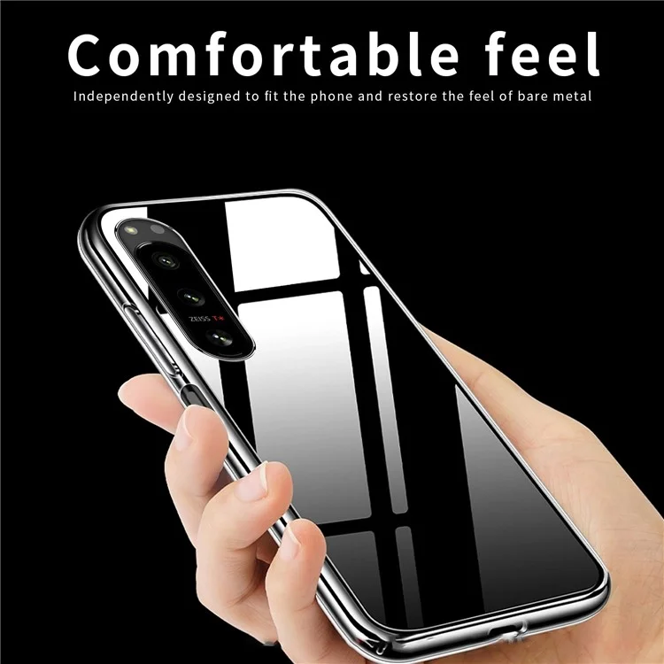 MOFI For Sony Xperia 5 IV 5G Soft TPU High Transparency Phone Case Shockproof Protective Cover