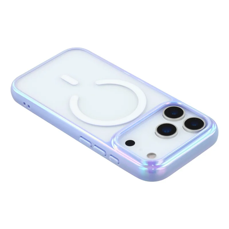 KIGC For iPhone 17 Pro Max Case Compatible with MagSafe Dazzling Color TPU+PC Phone Back Cover - Purple