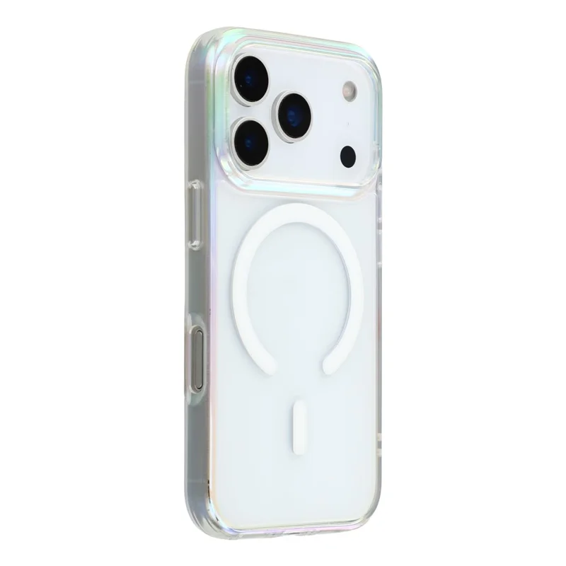 KIGC For iPhone 17 Pro Case Compatible with MagSafe Dazzling Color TPU+PC Phone Back Cover - Colorful
